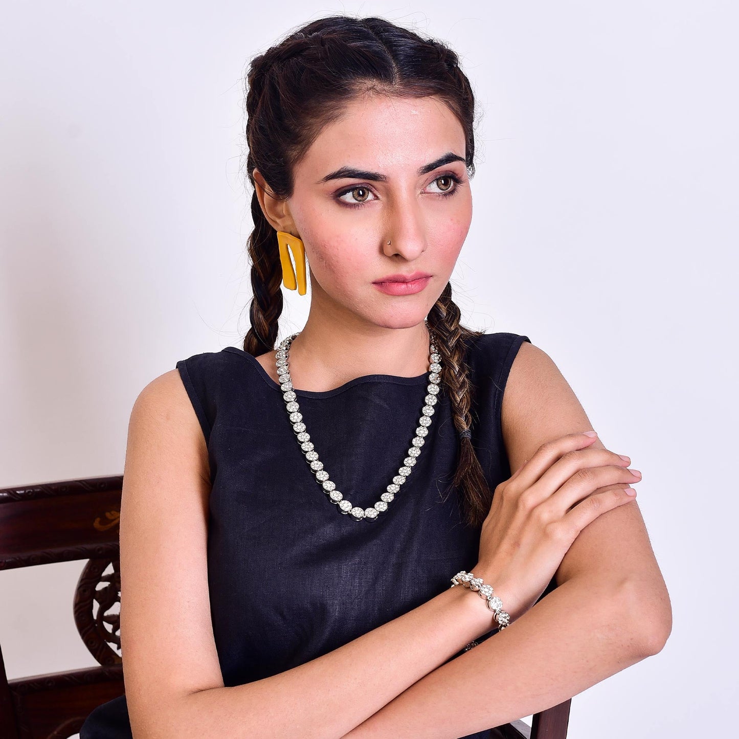 Clustered Iced Tennis Chain & Bracelet - 10mm