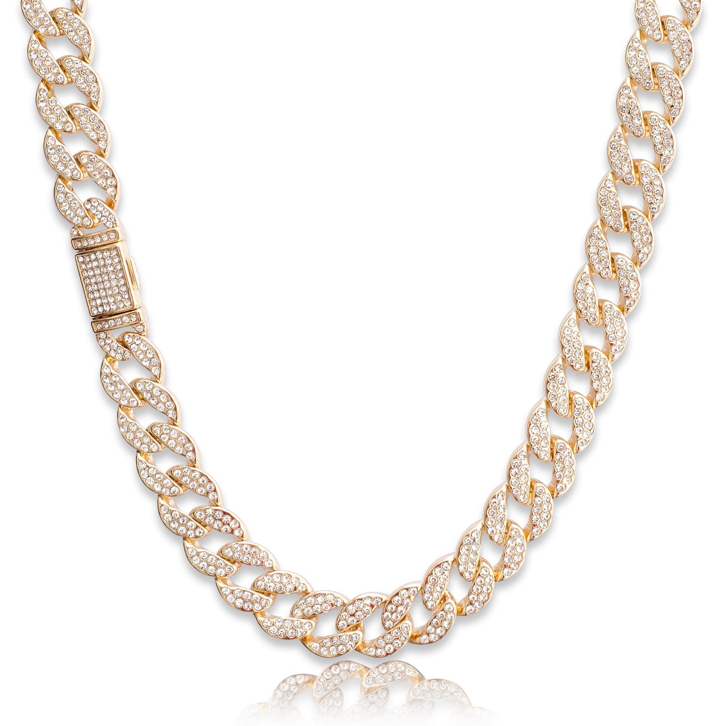 Diamond-Cut Cuban Link Chain - 15mm