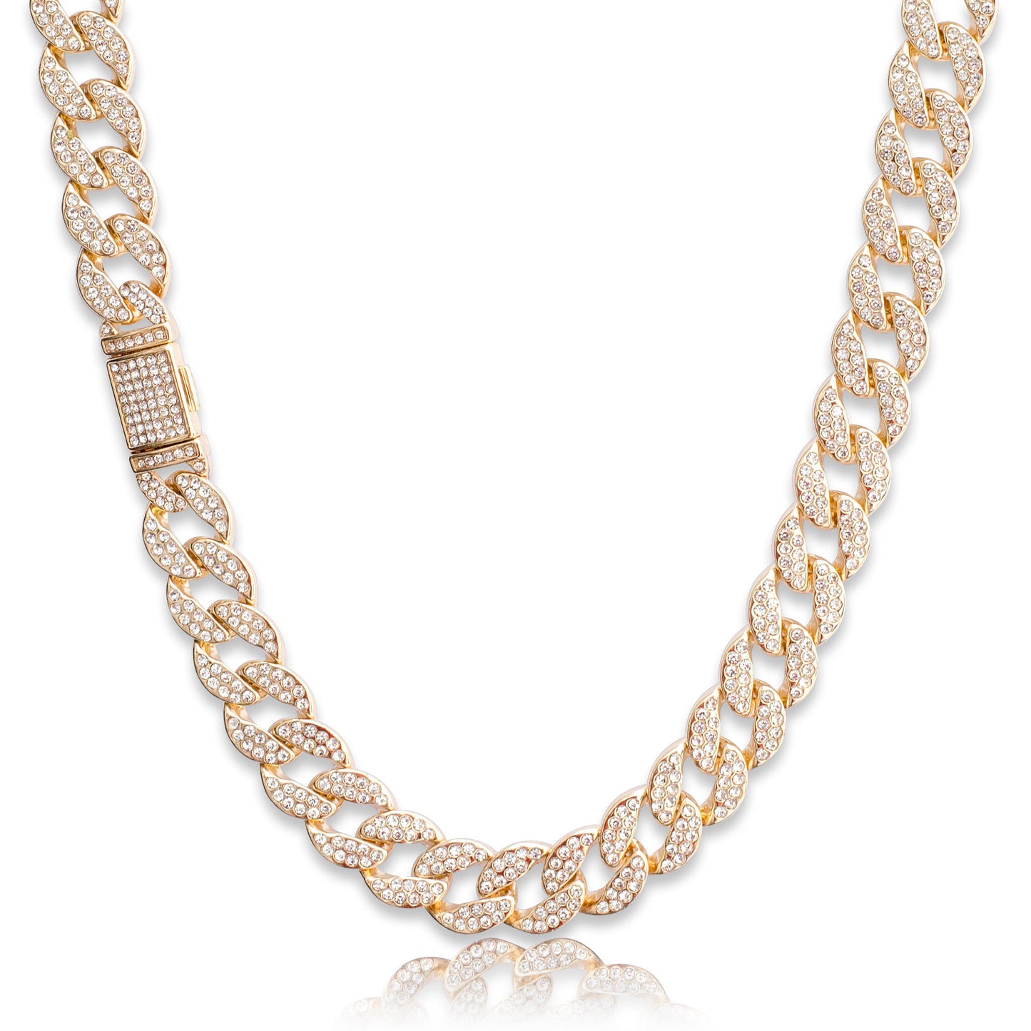 Diamond-Cut Cuban Link Chain - 15mm