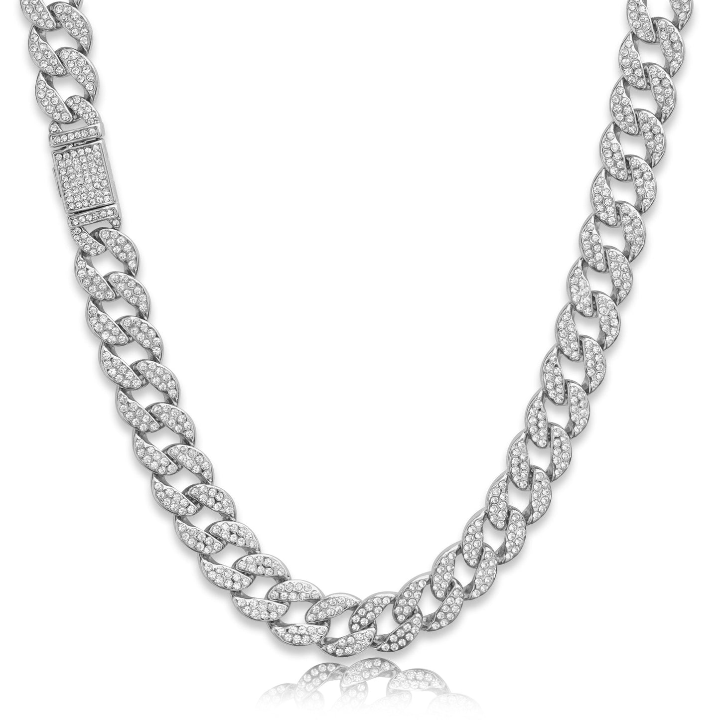 Diamond-Cut Cuban Link Chain - 15mm
