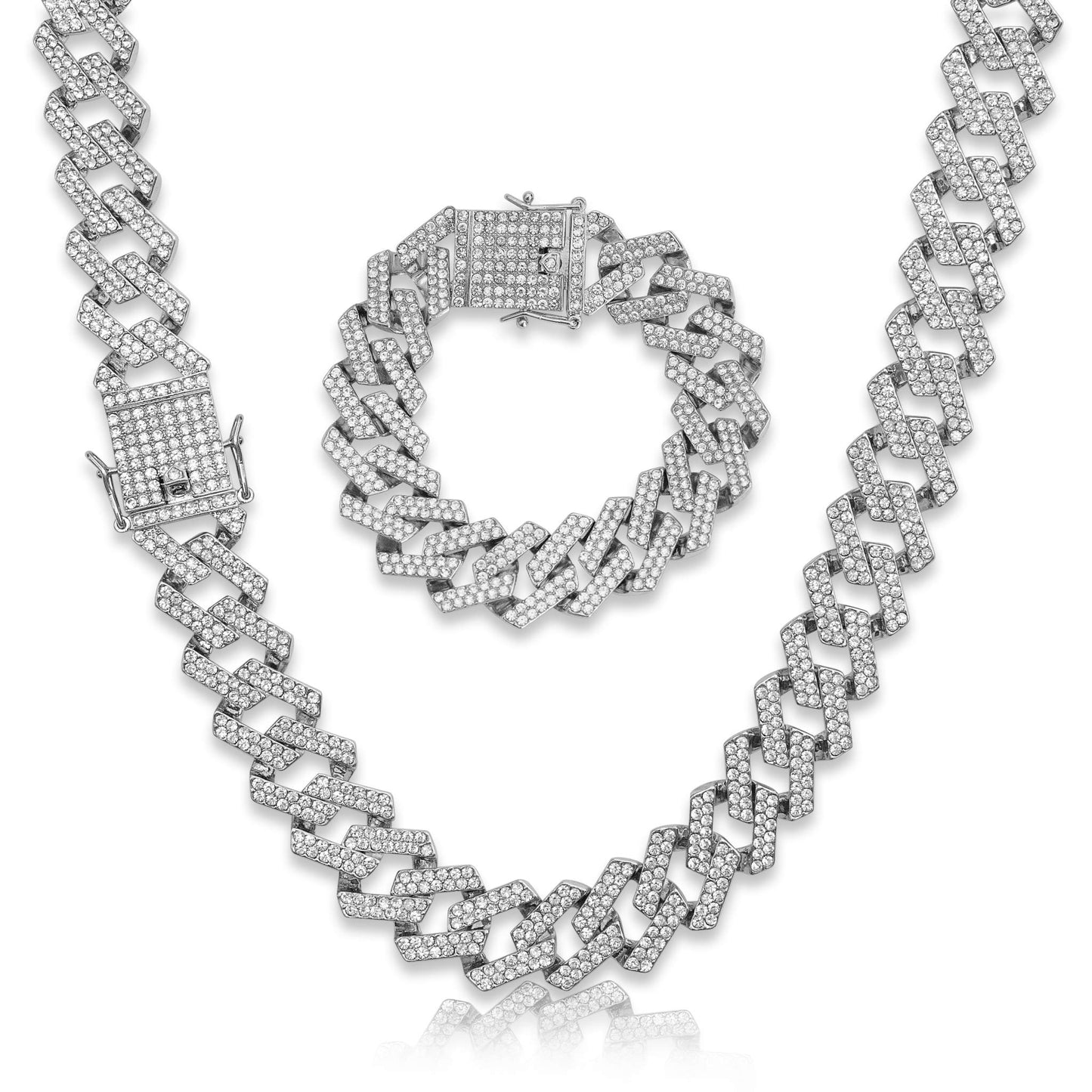 Icebox Cuban Chain & Bracelet - 19mm