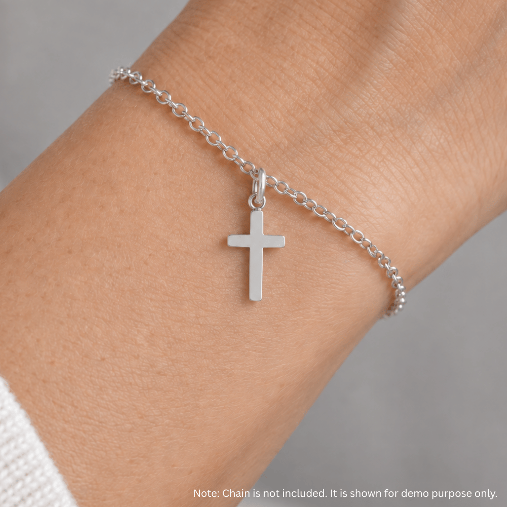 Polished Medium Cross Charm
