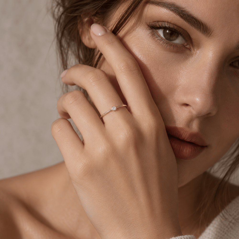 14/20 Gold Filled CZ Thin Ring