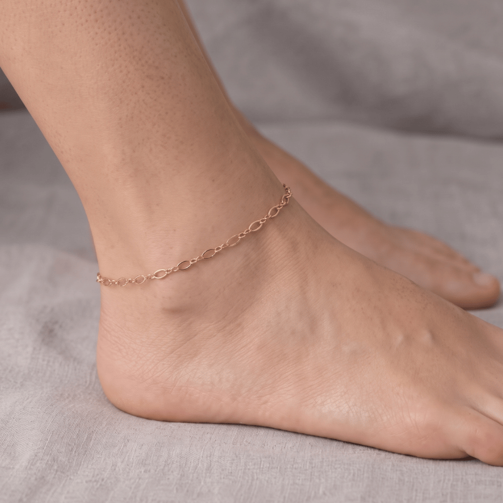 9" + 1" 14/20 Gold Filled Figure 8 Chain Anklet