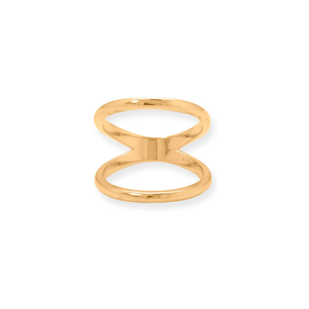 Double Band Knuckle Ring