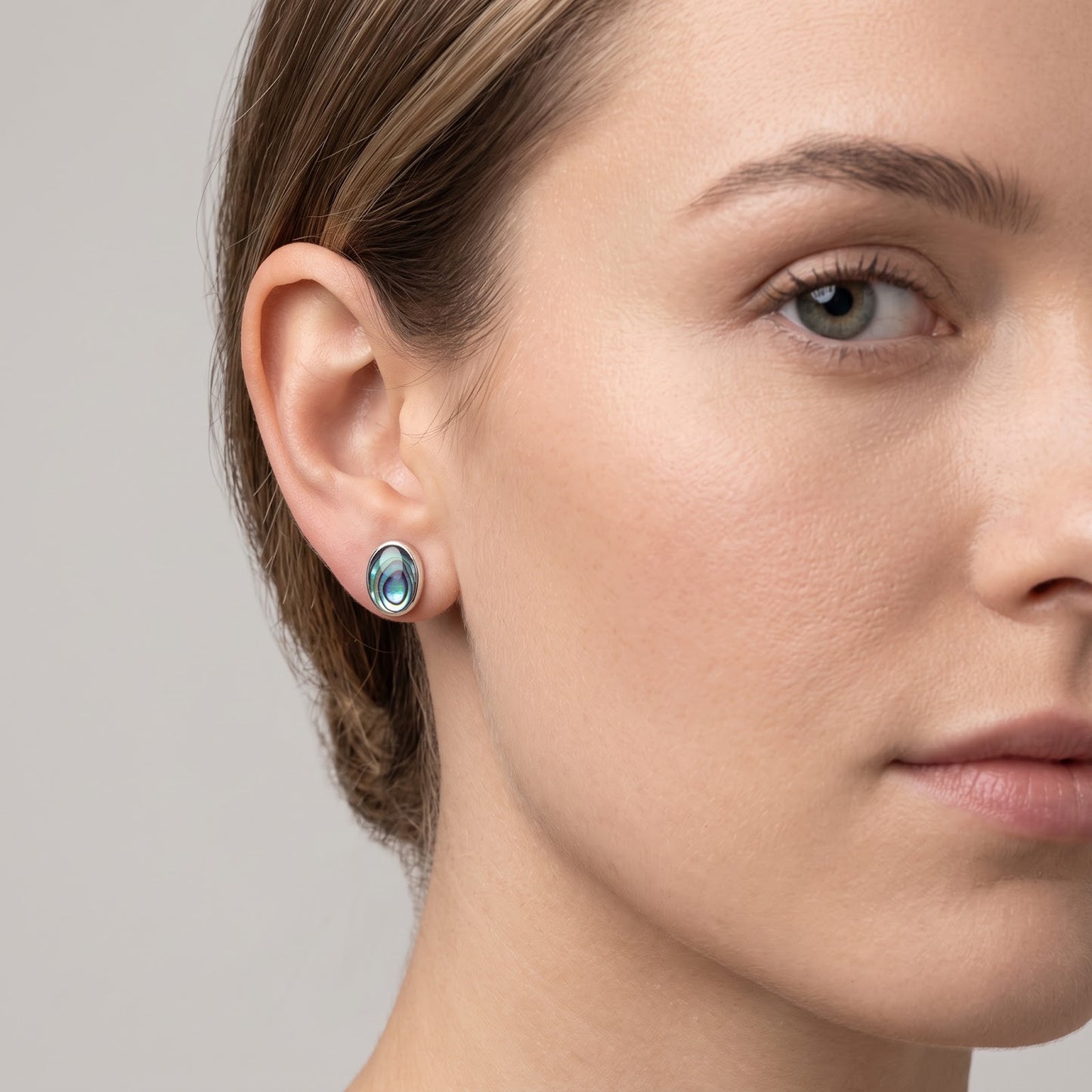 Abalone Shell Stud Earrings