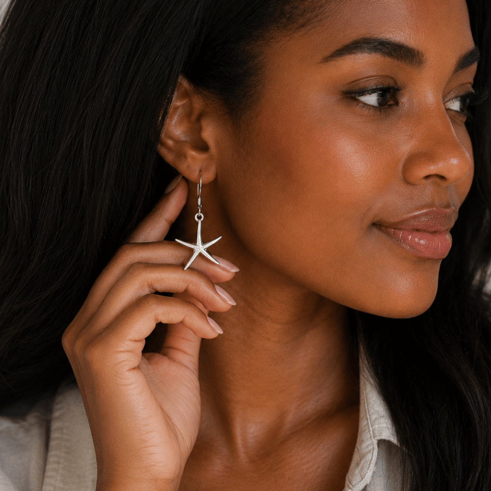 Starfish French Wire Earrings