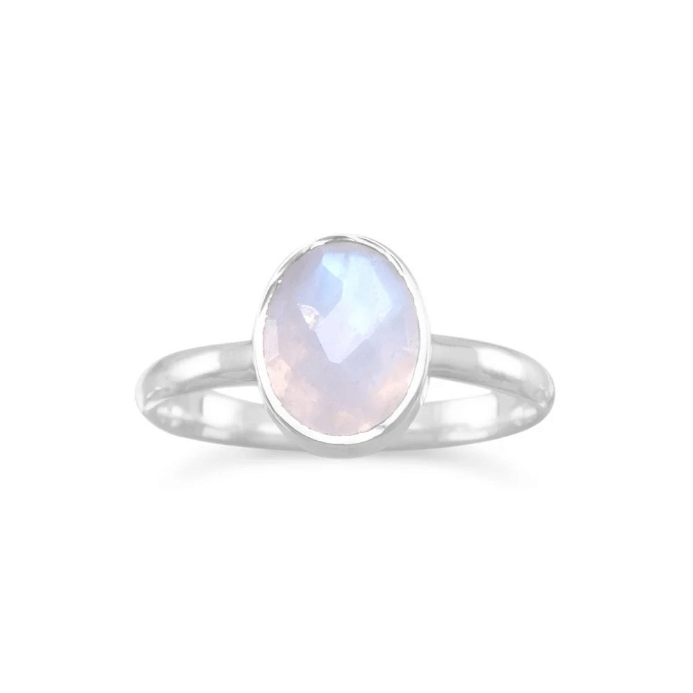 Faceted Sterling Silver Ring