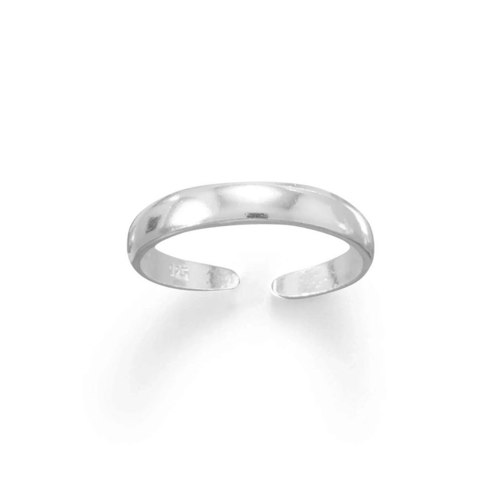 Polished Adjustable Toe Ring