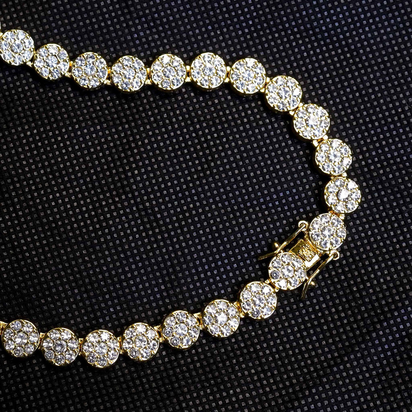 Clustered Iced Tennis Chain - 10mm