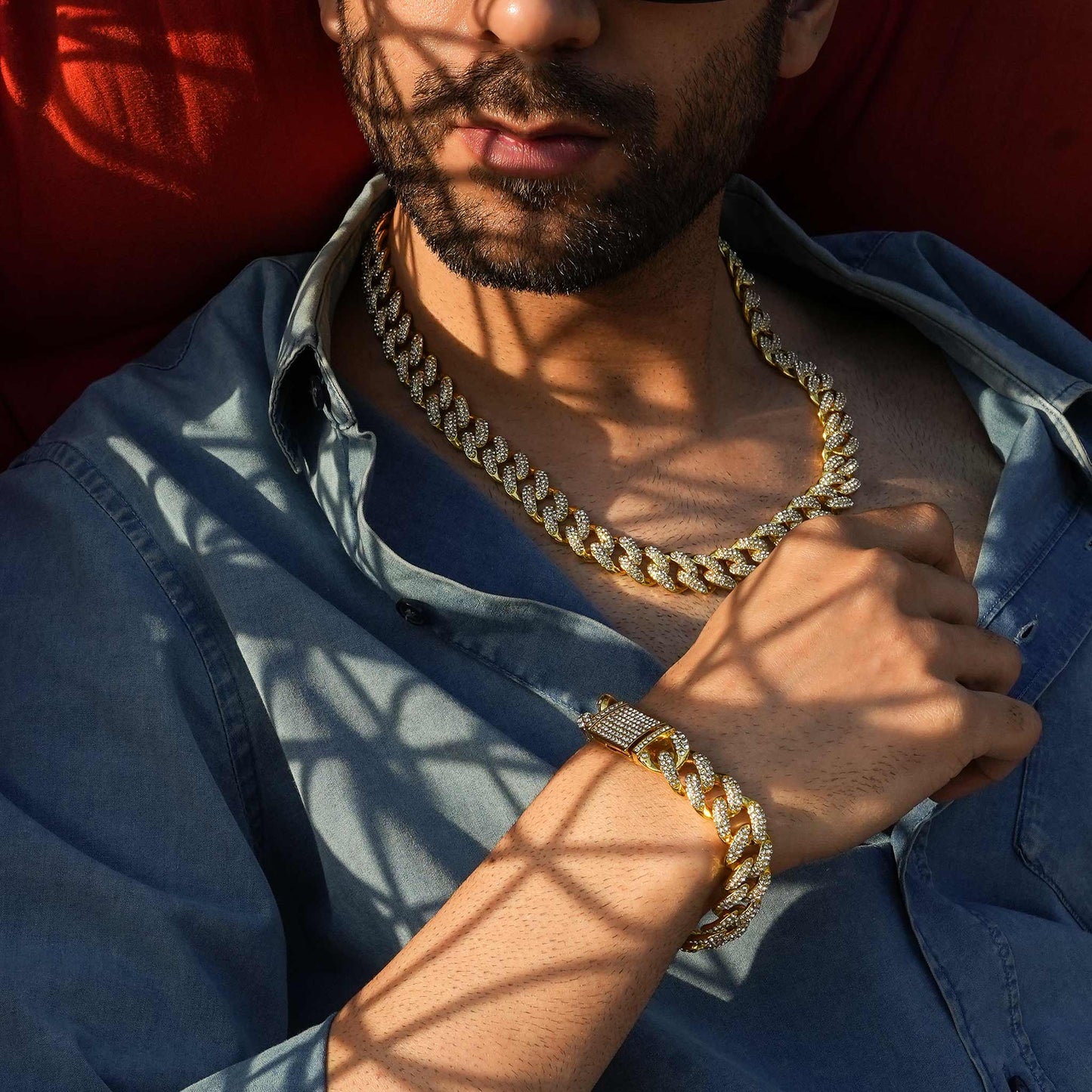 Iced Out Miami Cuban Link Chain & Bracelet - 15mm