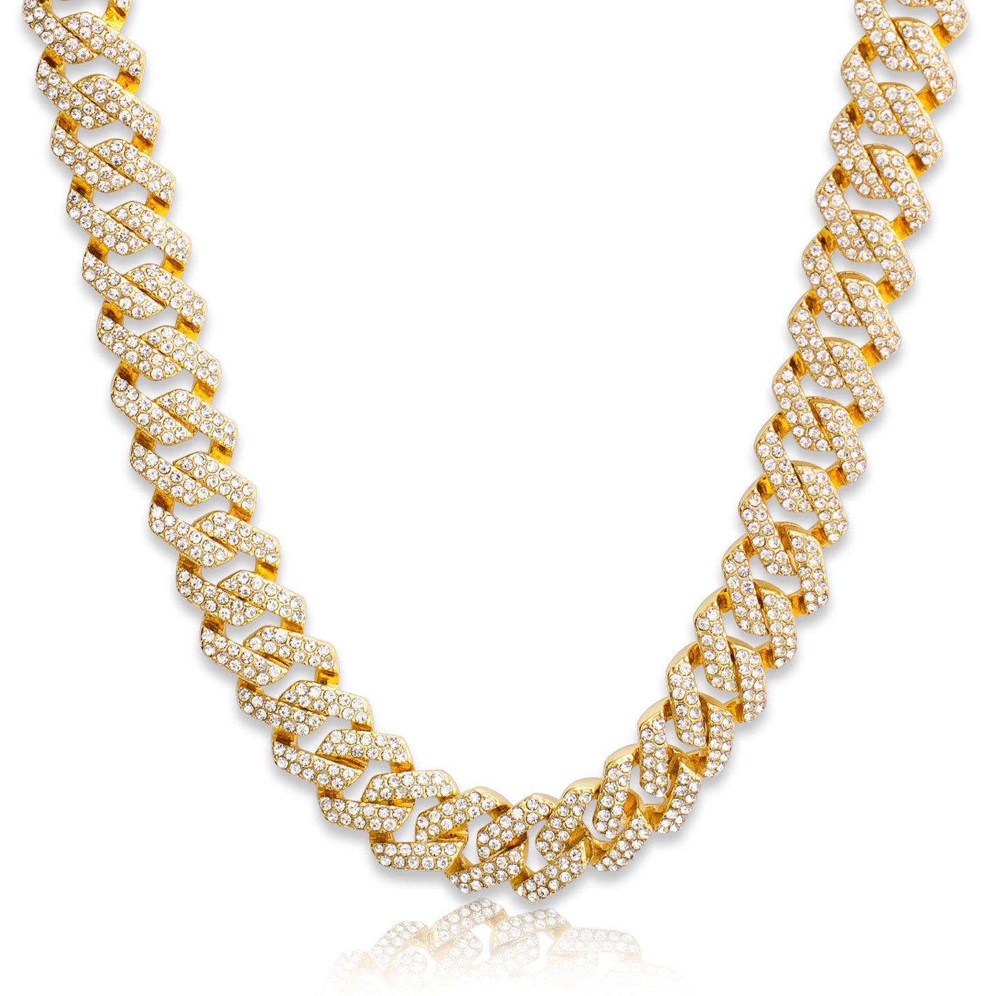 Iced Out Cuban Curb Chain - 14mm