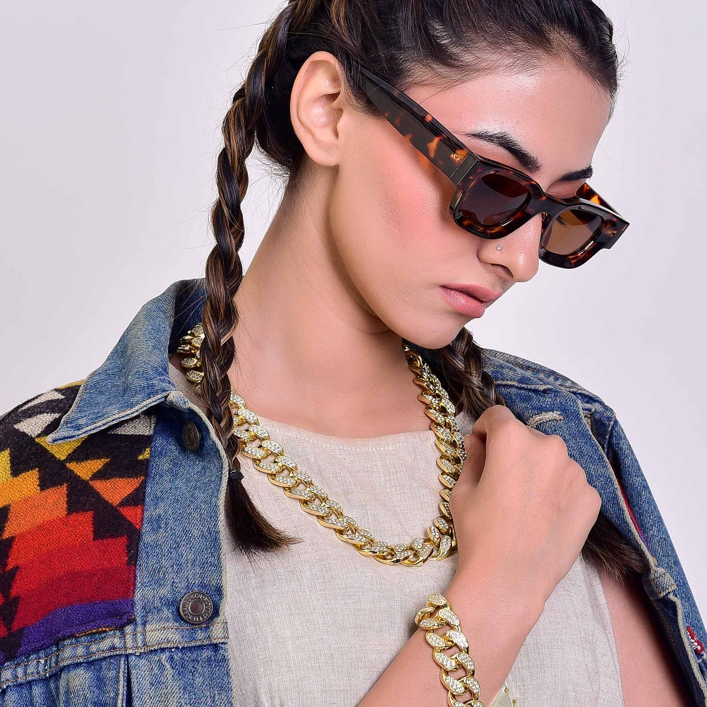 Iced Cuban Curb Chain & Bracelet - 20mm