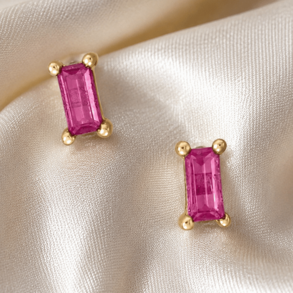 Baguette CZ Earrings