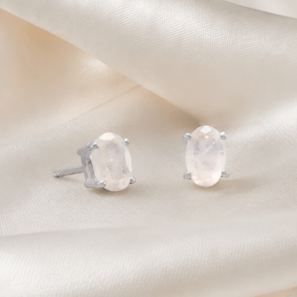 Oval Stud Earrings