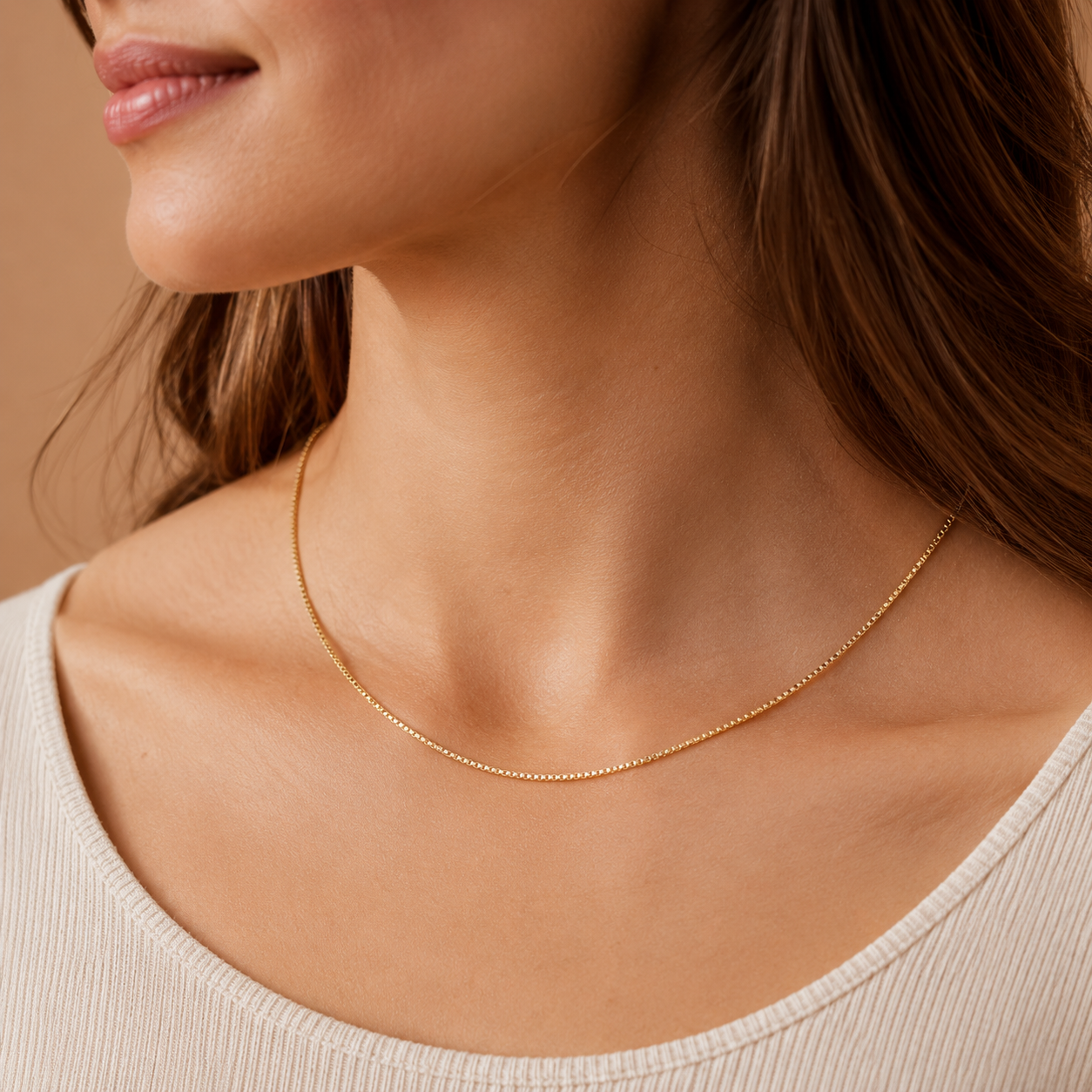 14/20 Gold Filled Box Chain Necklace - 1.5mm