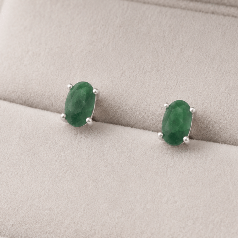 Oval Stud Earrings