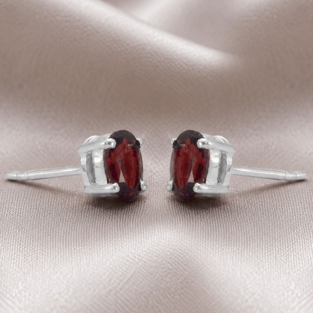 Oval Stud Earrings