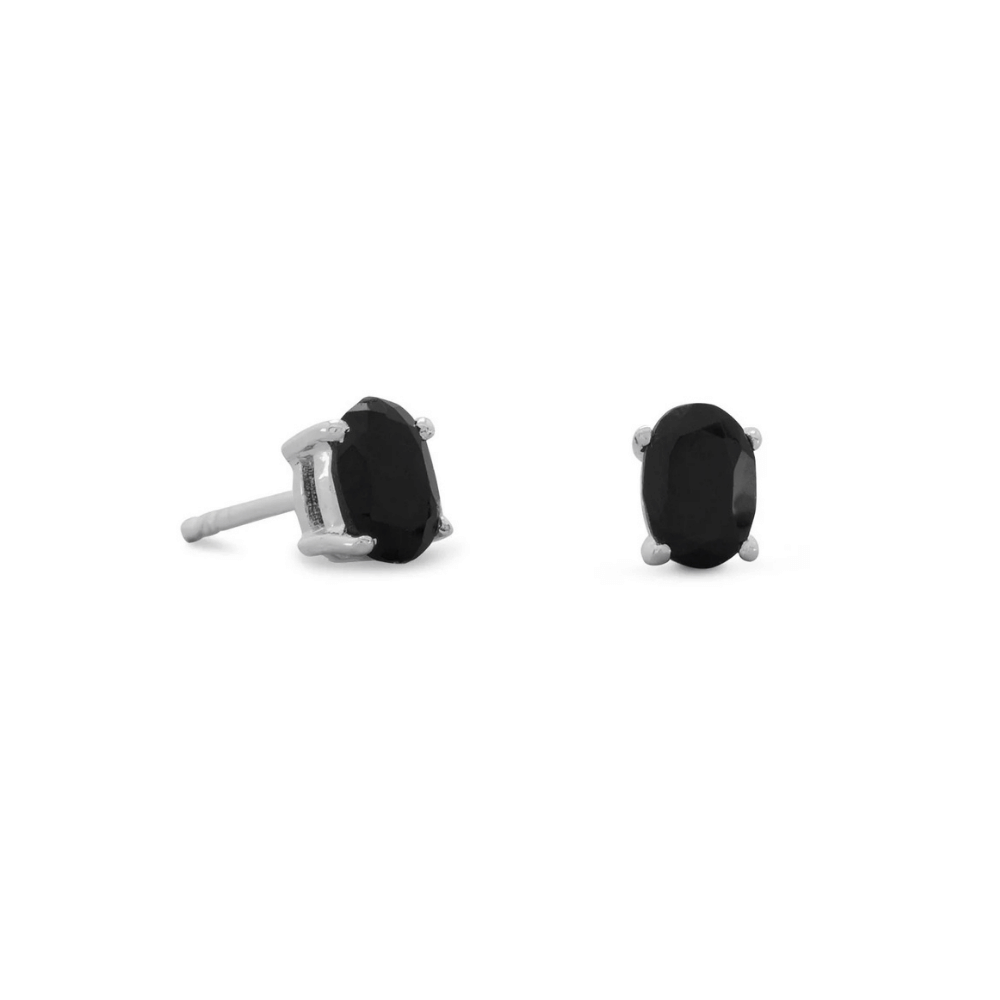 Oval Stud Earrings