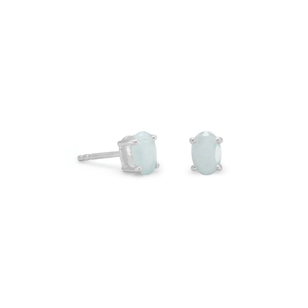 Oval Stud Earrings