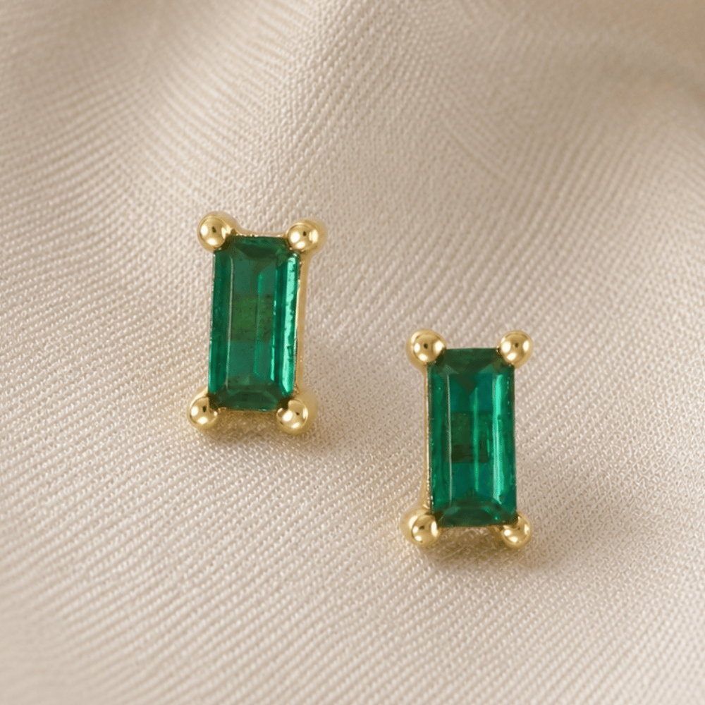 Baguette CZ Earrings