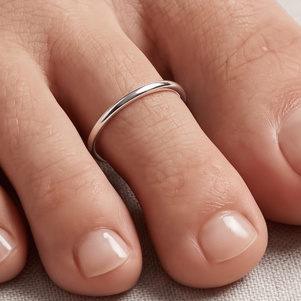 Polished Adjustable Toe Ring