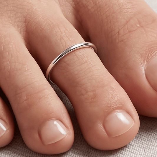 Polished Adjustable Toe Ring