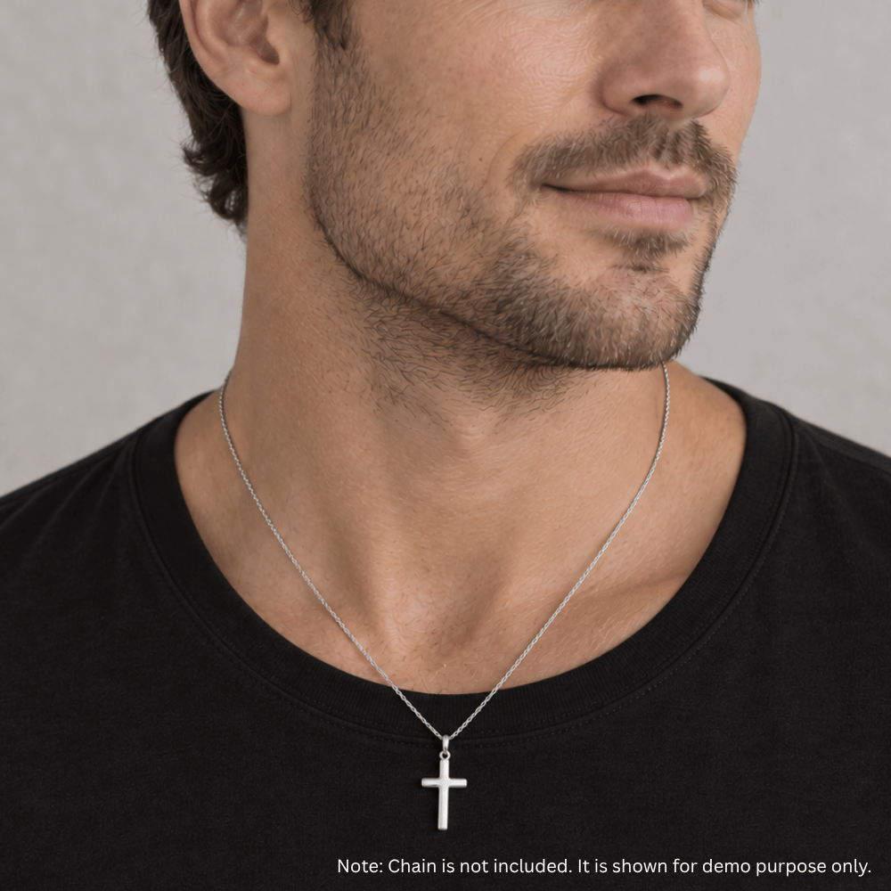 Plain Polished Cross Pendant - view 6