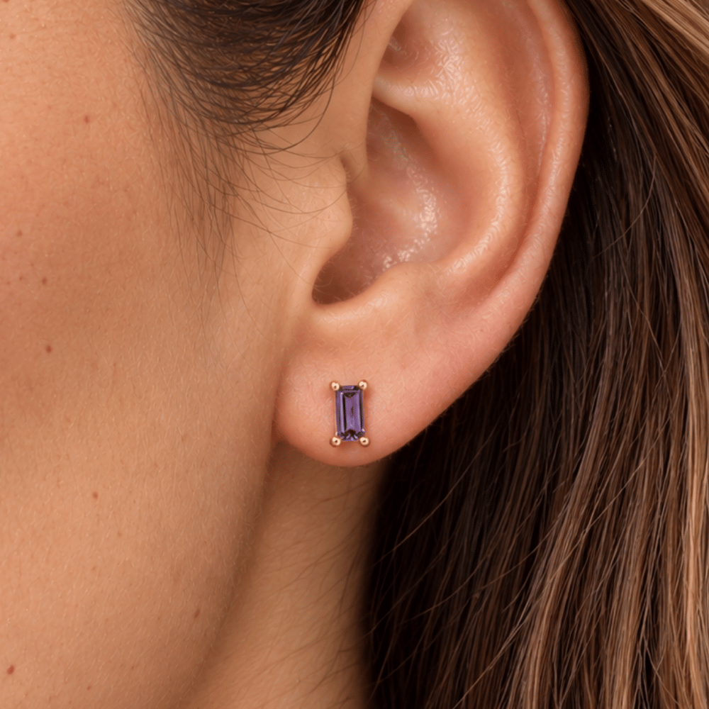Baguette CZ Earrings