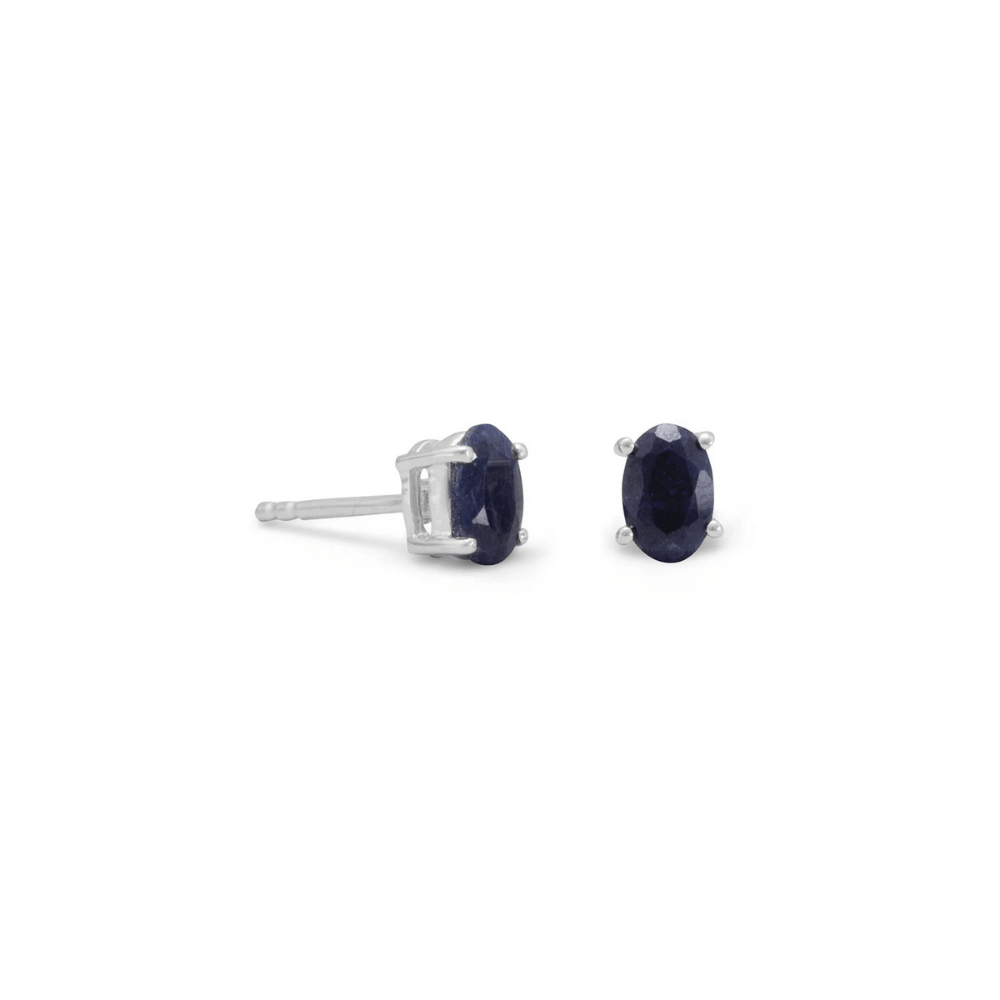 Oval Stud Earrings