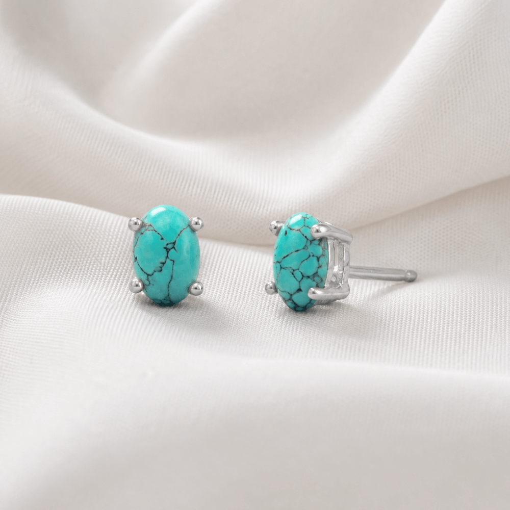 Oval Stud Earrings