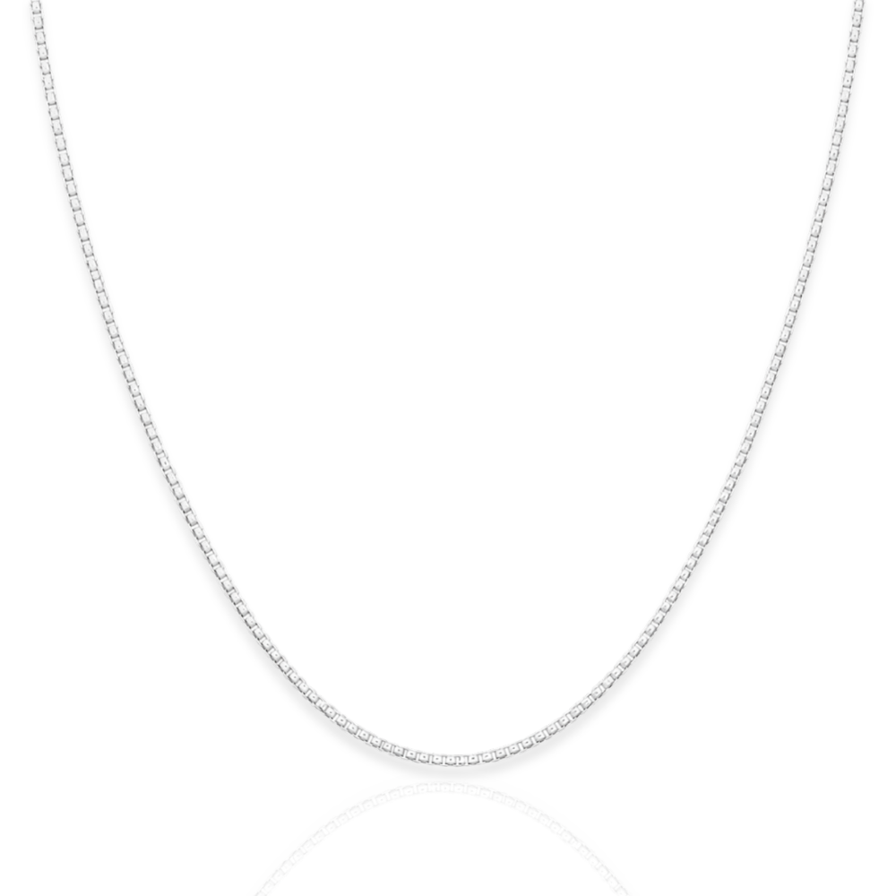 925 Sterling Silver Box Chain Necklace - 1.2mm