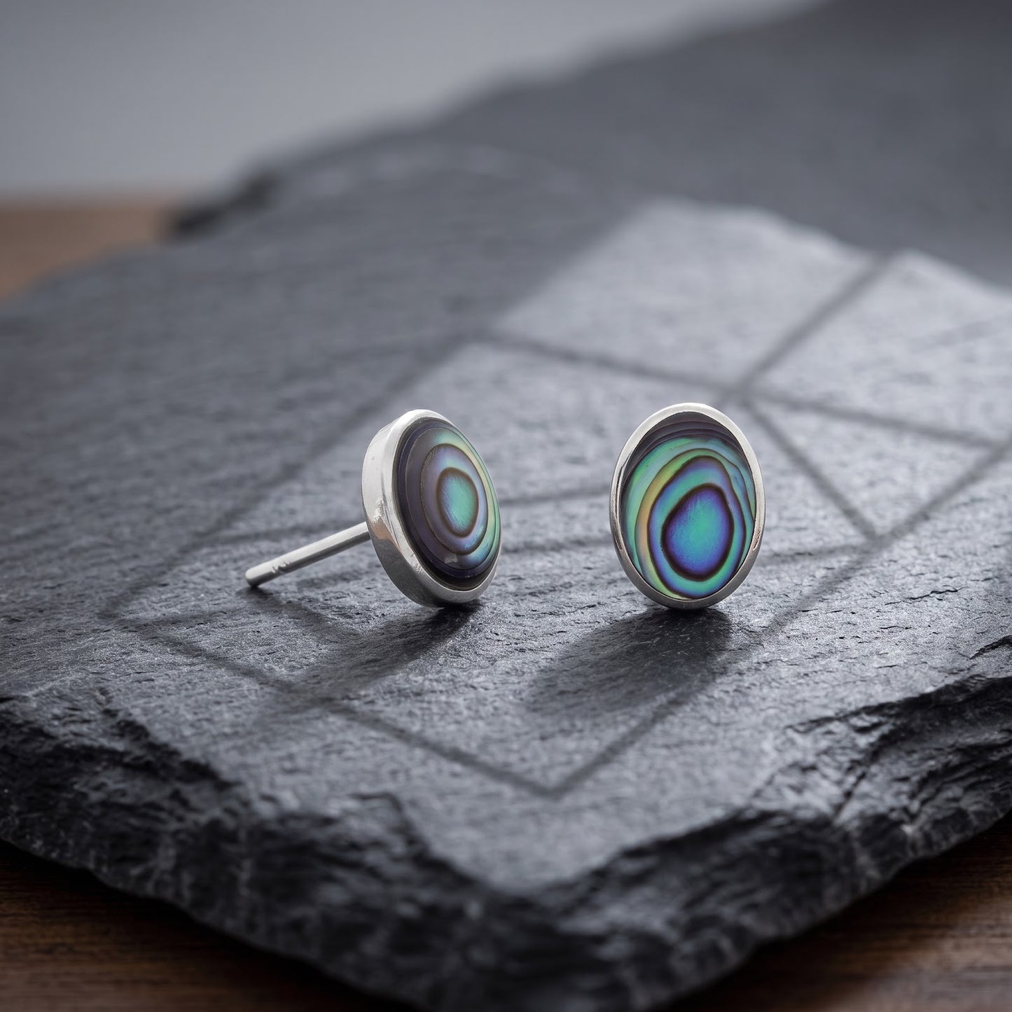 Abalone Shell Stud Earrings