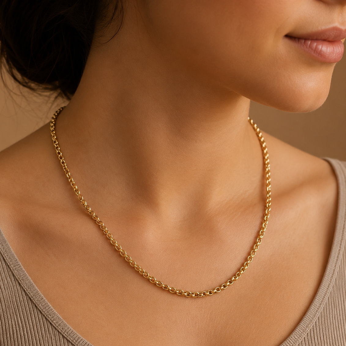 14/20 Gold Filled Rolo Chain Necklace - 2.6mm