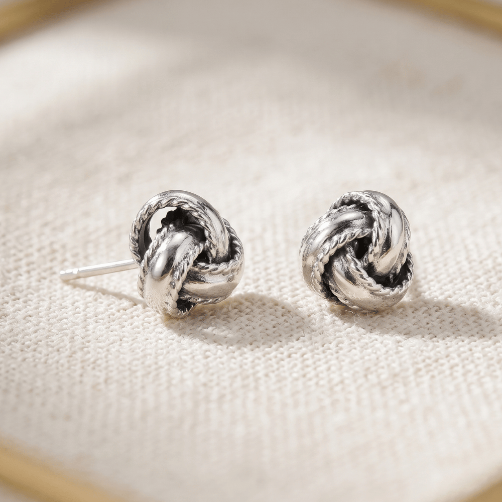 Love Knot Stud Earrings