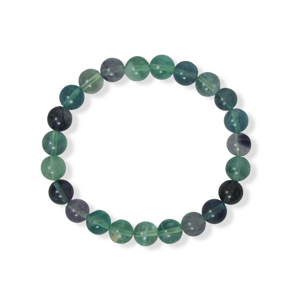 8mm Round Stone Bead Stretch Bracelet