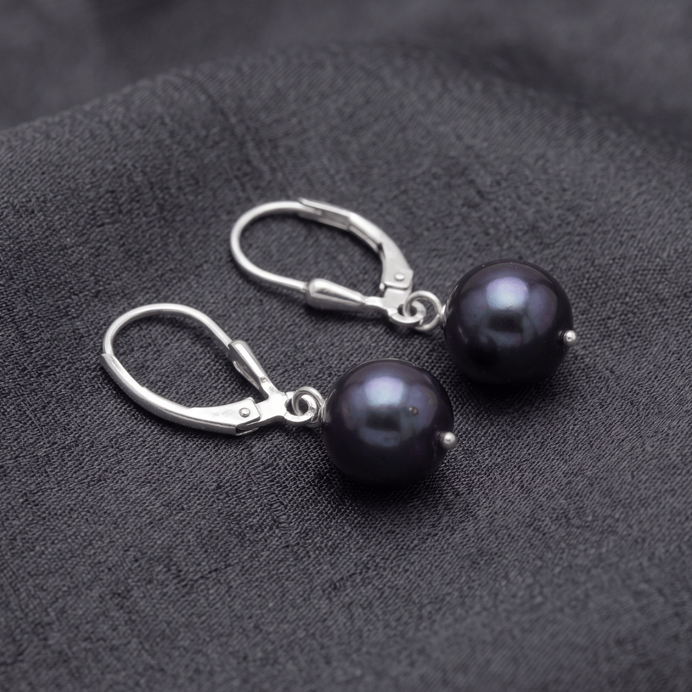 8-9mm Peacock Cultured Freshwater Pearl Earrings