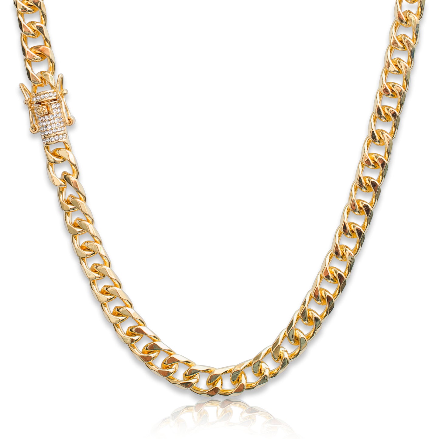 Stainless Steel Diamond-Cut Chain - 9mm