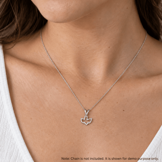 Cutout Dove Pendant