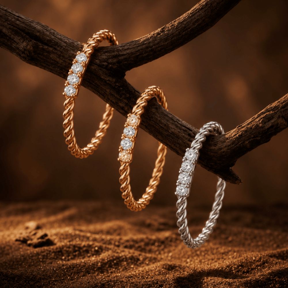 Set of Three CZ Rings
