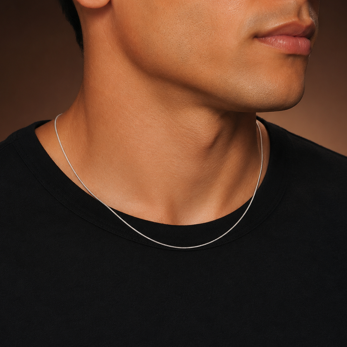 925 Sterling Silver Italian Snake Chain Necklace - 0.7mm