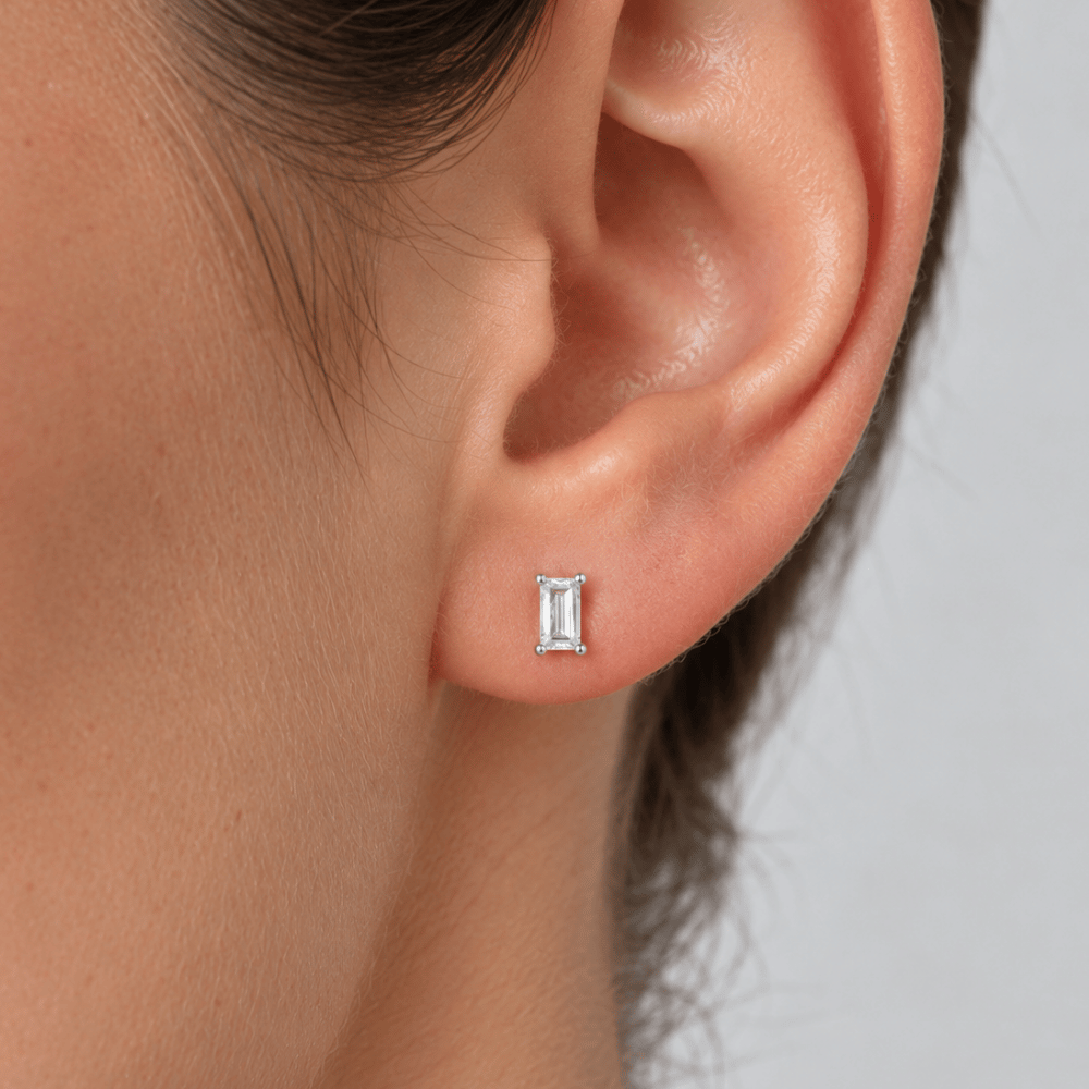 Baguette CZ Earrings