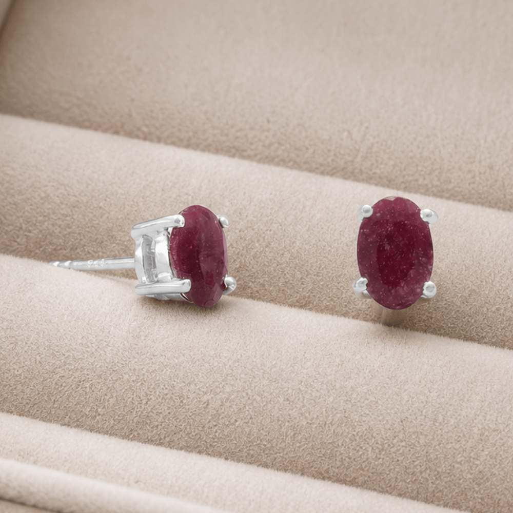 Oval Stud Earrings