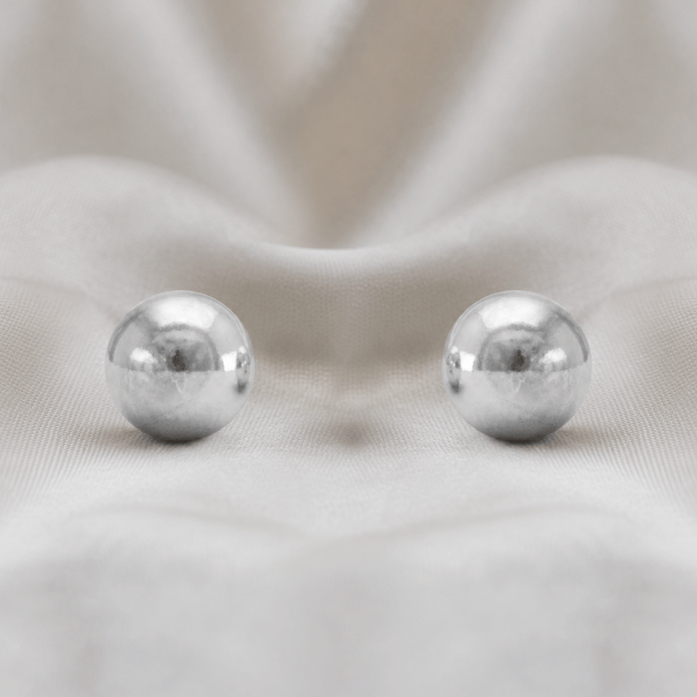 8mm Ball Stud Earrings