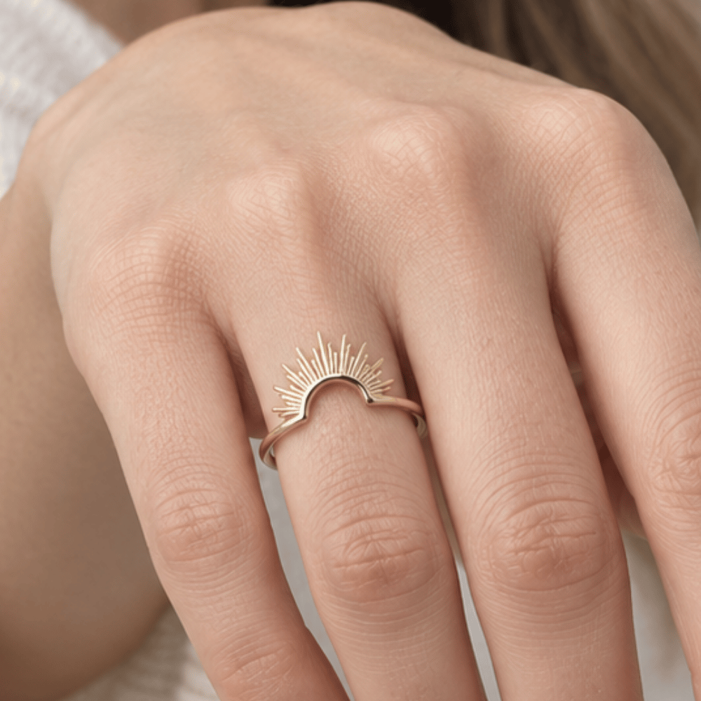 Shiny Sunburst Ring