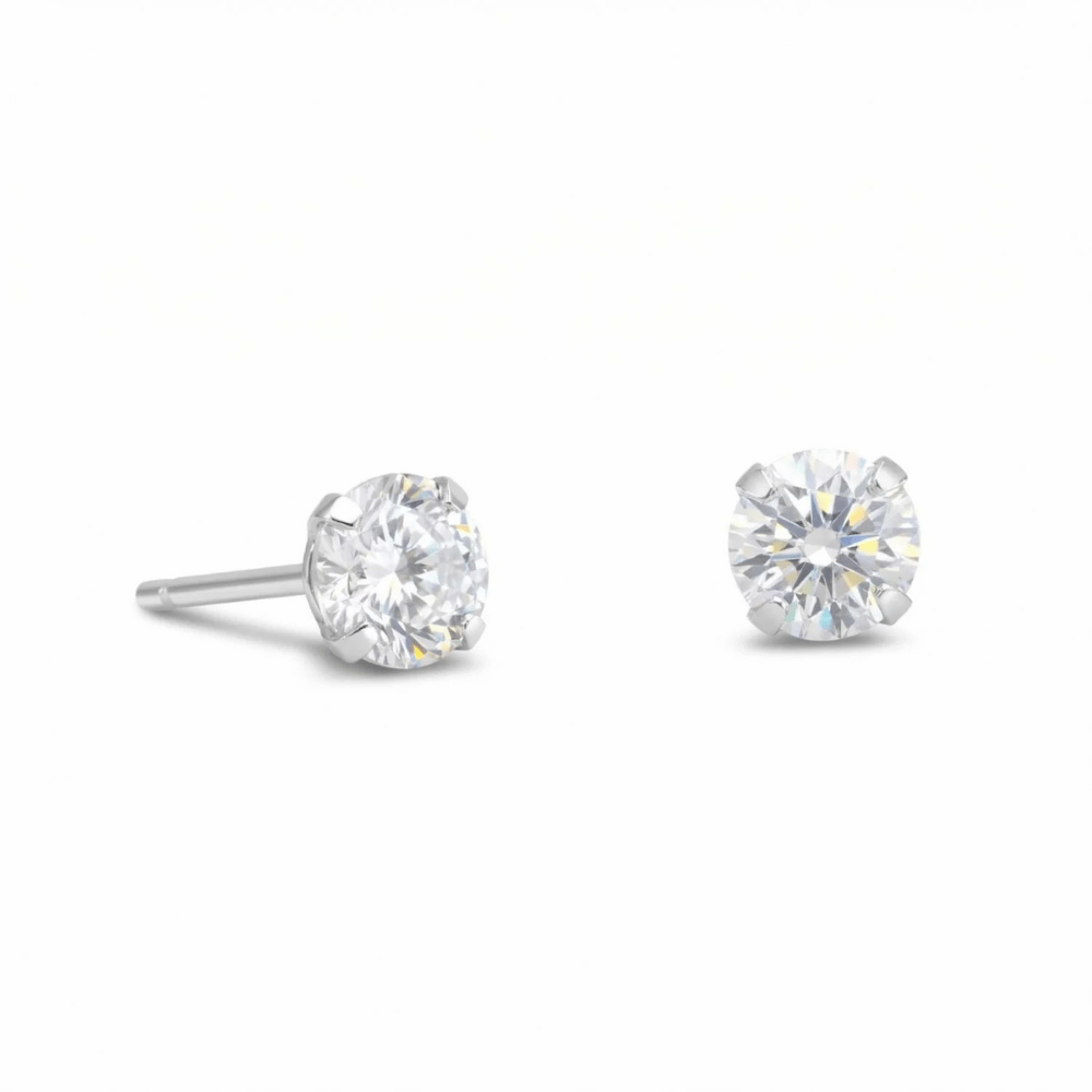 Cubic Zirconia Stud Earrings