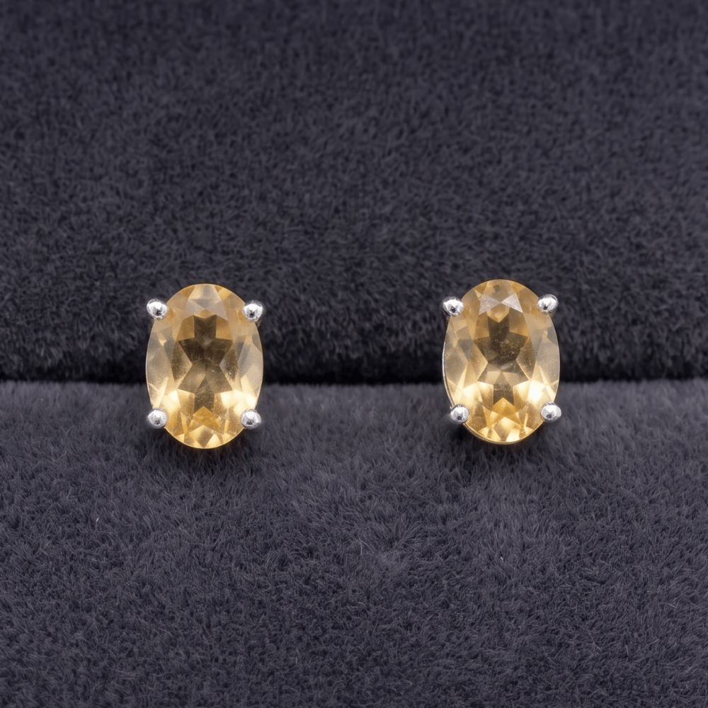 Oval Stud Earrings
