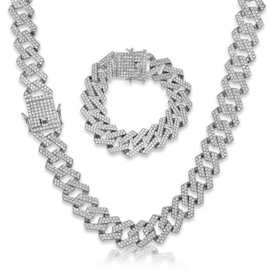 Icebox Cuban Chain & Bracelet - 19mm