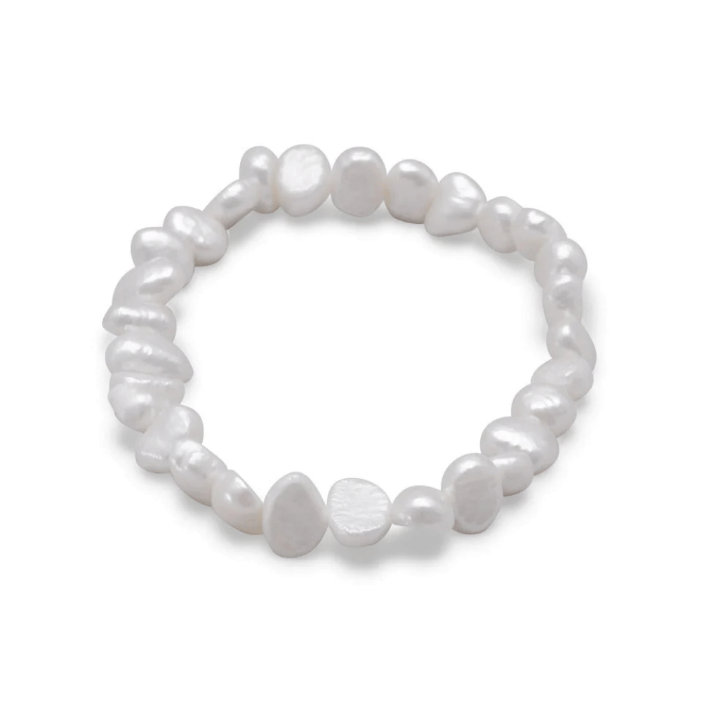 Cultured Freshwater Pearl Stretch Bracelet