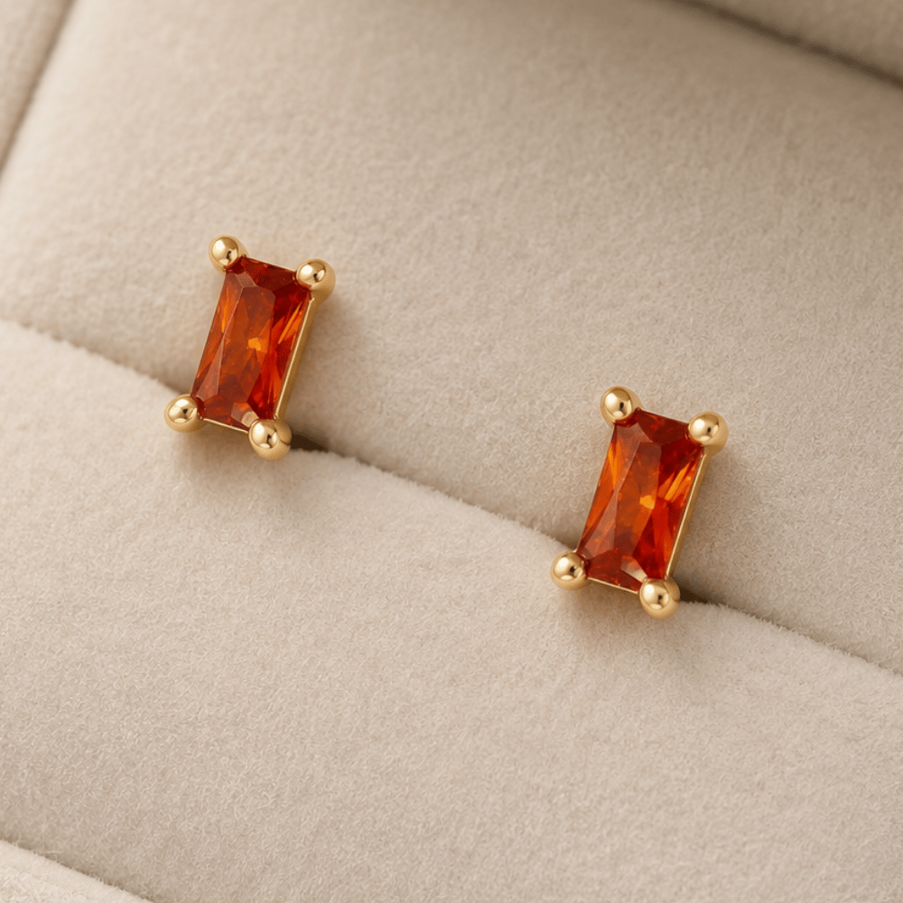 Baguette CZ Earrings